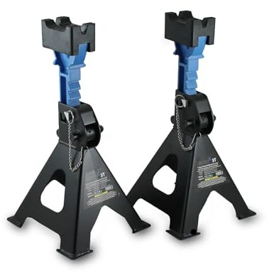 BITUXX 1 Paar Unterstellböcke Pro Line LKW Auto PKW Abstellbock Stützbock Ständer Heber 3000kg 3t Tragkraft