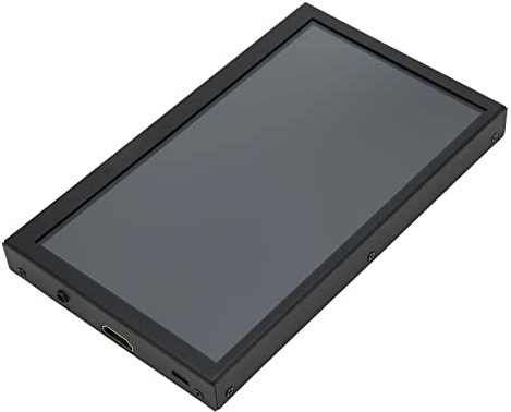 Monitor de Pantalla Táctil de 7 Pulgadas, 1024x600P HD IPS Mini Segunda Pantalla para PC, para Monitor de Pantalla Táctil Portátil HDMI con Altavoces Duales, Carcasa