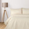 Komfortec Deluxe Bettwäsche 3-teilig Beige - 240x220 Set mit Kissenbezügen, Mikrofaser Bettwäsche mit Reißverschluss, Weich und Bügelfrei