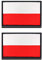 Zcketo 2 PCS The Republic of Poland Polish Flag Patch Hook and Loop Embroidered National Emblem Patch for Football Billiards Team Work Clothes Jersey Backpack Caps Travel Tactical Military