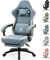 Dowinx Fabric Gaming Chair with Pocket Spring Cushion - Massage, Ergonomic PC & Office Chair - Blue, 150 kg Capacity