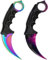 Lot de 2 outils de camping de qualité supérieure - Pour la chasse, l'extérieur, la collection de survie - Counter-Strike Global Offensive - Avec étui By Cracker24 (violet + fade)