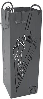 UNUS Porte-parapluie en métal gris