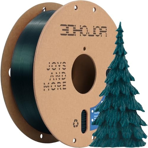 3DHoJor PLA+ PLA Plus Filament 1.75mm 1kg(2.2lbs) for 3D Printers,Green | Dimensional Accuracy +/- 0.03mm