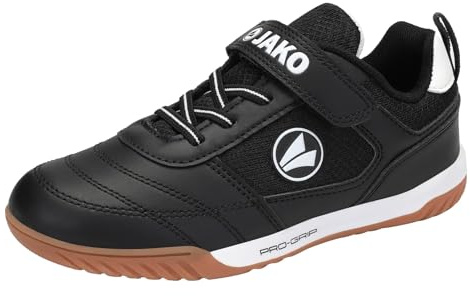 JAKO Unisex Kinder J-sh Winger Ev Hallenturnschuh, Jet Black White, 39 EU