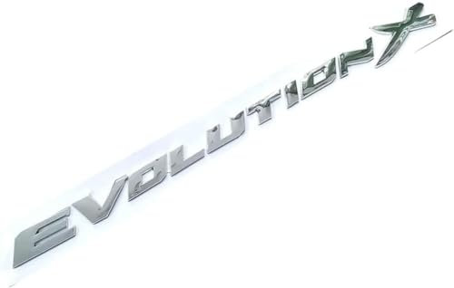 Auto Emblem Aufkleber für Mitsubishi Lancer Evolution X EVO, Auto Abzeichen Logo Sticker Styling Dekoration Aufkleber Abziehbilder, Körper Badge Zeichen Zubehör,A