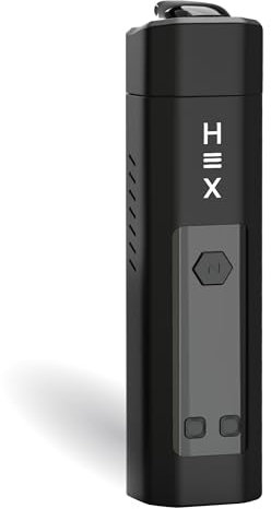 Vaporizzatore Erbe Nectar Hex | Kit Base + 3 Anni di Garanzia | Per erbe ed estratti, ricarica rapida, riscaldamento ibrido, flusso d'aria regolabile e 60 minuti di durata della batteria