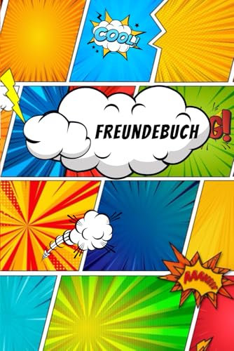 Freundebuch: Das Freundebuch im Comic-Stil für alle coolen Kids im praktischen Format