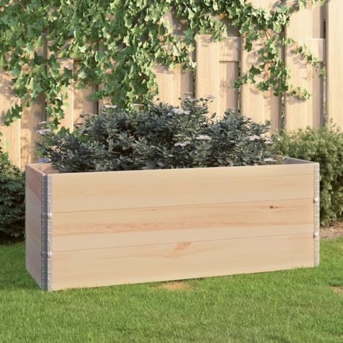 XGWKCNV Furniture Select 310055 Hochbeete, 50 x 150 cm, Kiefer massiv, 3 Stück