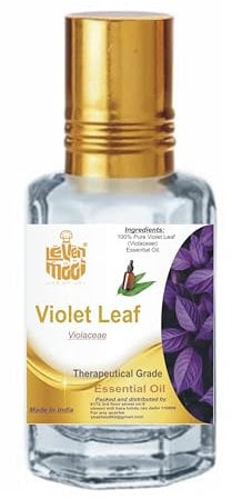 LEVENMOOI Violet Leaf (Violaceae) Therapeutic Grade Essential Oil Pure & Natural 10ML Amber Bottle Without Dropper Perfect for Diffuser, Humidifier, Aromatherapy & Multipurpose DIY Affordable