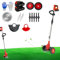 Hooha Elektro Rasentrimmer mit 2.0Ah Akku 2 x 21V Leistungsstarker Bürstenloser Motor 18000 U/min 3 Arten Von Scharfe Klingen&Räder Trimmer Garten/Rasen/Bauernhof/Park/Hof/Camping Motorsense