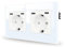 JIMEIDA Steckdose Weiß mit USB C 20W 2 Fach Schnelles Laden Steckdosen Unterputz Two Typ-C Port,16Amp 250V
