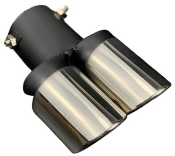 Auto Auspuff Endrohr Für Dacia Für SANDERO Für STEPWAY Für Dokker Für Logan Für Duster Für Lodgy Auto Styling Auspuffrohr Rohr Fall Auto Auspuffrohr(A Type Straight Silv)