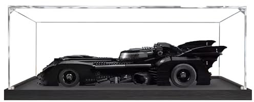 Acryl-Vitrine für Lego 76139 Batmobil-Modell, 3 mm staubdichte Displaybox, Vitrine kompatibel mit Lego 76139 (Modell nicht im Lieferumfang enthalten) (transparente Konstruktion, 3 mm)