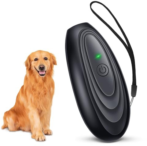 Adiwo Anti Bell Gerät Hunde, Handheld Antibell Ultraschall Gerät, Innen Draußen Anti Bell Gerät Hunde