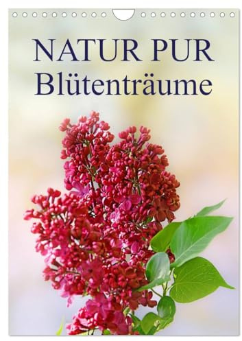 NATUR PUR Blütenträume (Wandkalender 2026 DIN A4 hoch), CALVENDO Monatskalender: Wunderschöne Blüten im Wechsel der Jahreszeiten, festgehalten in zauberhaften Fotografien (CALVENDO Natur)