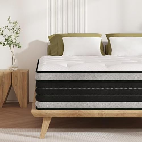 Bednew Matratze 160 x 200cm, Federkernmatratze H3 Höhe 31cm | 7-Zonen Taschenfederkernmatratze und Memory-Schaum, Atmungsaktiv, Öko-Tex, Bewegungsisolierung, 160x200x31cm