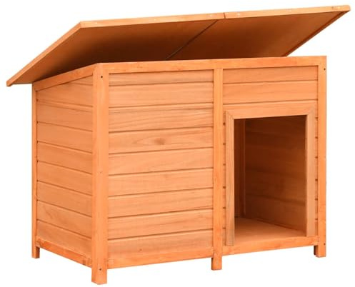 Homgoday Hundkoja furu och gran 120 x 77 x 86 cm hundtransportbur modell 170641