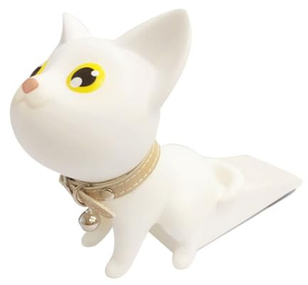 Türstopper mit niedlicher Katze, ohne Bohren, mit drehbarem Kopf, wasserdicht und lichtbeständig, passend für Türspalten von 1–2,5 cm, für Bett (B)