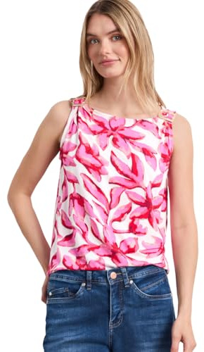 Street One Damen Top mit Rundhals und Schulterdetail