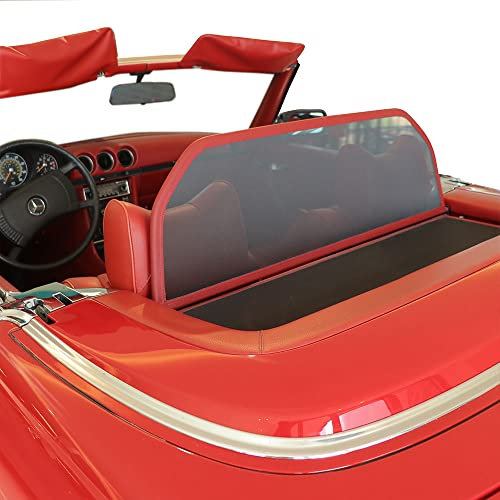 Aperta Windschott passend für Mercedes-Benz SL-Class (1971-1989) 100% Passgenau OEM Qualität Dunkel Rot Windstop Windabweiser