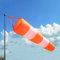 Risingmed Manche à air d’aéroport, manche à air indéchirable pour extérieur, permet la mesure du vent, avec bandes réfléchissantes et œillet (80 cm)