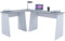 VCM Computertisch | Eckschreibtisch | Maße Gesamtset ca. H. 74 x B. 135 x T. 105 cm | stylische Seitenteile | Schreibtisch – Masola Weiß/Beton-Optik