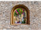 Runa Art Fototapete Fenster Toscana 352 x 250 cm Vlies Tapeten XXL Moderne Wandtapete Wohnzimmer Schlafzimmer Braun Bunt 9017011a
