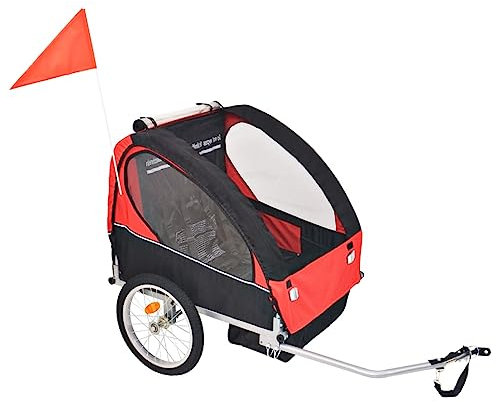 vidaXL Kinderanhänger Kinderfahrradanhänger Fahrradanhänger Anhänger Jogger