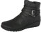 Cushion Walk Women's Black Low Wedge Ankle Boots with Zip Fastening & Buckle and Stud Detail - Non-Slip Sole - Sizes 4-8 (8 UK, Black)