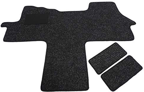 Mertex Automatte Autoteppich kompatibel mit Ducato Jumper II Boxer II 250 seit Bj. 2006 Robust 1615-R-A (beige, Fahrerhausteppich mit 2 Einstiegsmatten)