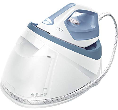 AEG ST7-1-2DB Ferro da Stiro, 6 Bar di Pressione, Colpo di Vapore Fino a 370 g, Funzione Anti-Goccia, Speciale Capi delicati, pronta in 1,5 min, 2400 W, 1.2 Litri, Blu
