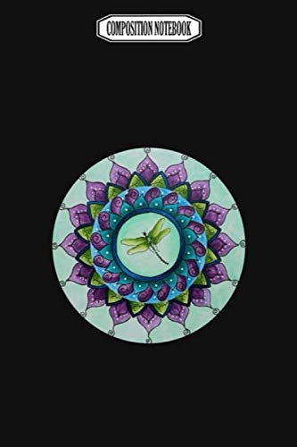 Composition Notebook: Mandala Dragonfly Audioquest Blue Corkcicle Dragonflies Barrette Dragonfly Notebook Journal Notebook Blank Lined Ruled 6x9 100 Pages