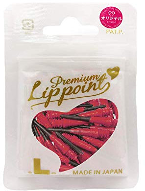 LSTYLE Premium Lippoint - 2-farbig schwarz/rot - 30 Stück - Normale Länge - weiche Spitzen - 2BA Gewinde