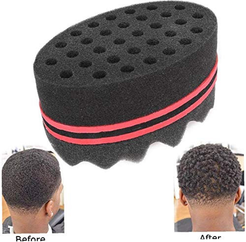 Ruluti Haar-Torsion-Schwamm, Afro-wellung Sponge Friseur Haarbürste Schwamm Afro Hair Schwamm Für Twists Dreads