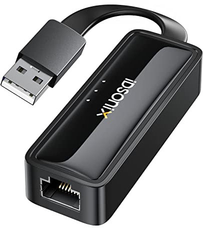 iDsonix Adaptateur Ethernet USB, Adaptateur réseau RJ45 Gigabit USB 2.0 vers 10/100 LAN Convertisseur Ethernet Convertisseur Ethernet Compatible avec Nintendo Switch, MacBook, iMac