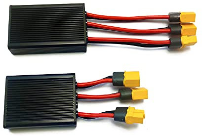 HalloMotor 24V 36V 48V 52V 60V 72V 30A 40A Double connecteur de Batterie pour Deux Batteries dans Le Module d'égalisation parallèle (40A)