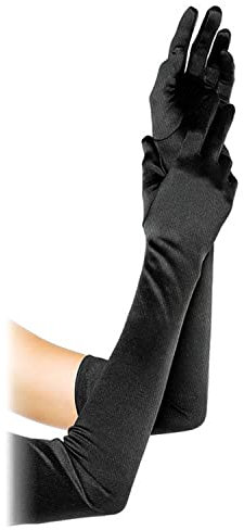 1920er Jahre Stil Lange Abendhandschuhe Schwarz Weiß - Ellenbogen Braut Tanzen Fasching Handschuhe - Sexy Frauen Hochzeit Prom Opera