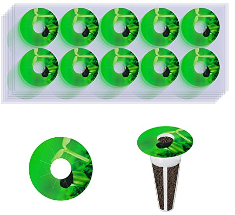 KINBOM 120pcs Plant Grow Stickers, Hydroponic Plant Labels for Seedlings, Garden Pods, Grow Baskets
