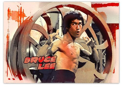 Wandsticker Dekor Foto Sticker Bruce Lee Karate Fight No.H165 70x50cm