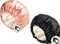 2 Stück Damen Satin Schlafmütze Seiden haube für lockiges Haar，Satin Haarhaube zum Schlafen große doppellagige verstellbare Satinhaube für Frauen Pink+Black