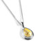 HENRYKA 925 Sterling Silver and Citrine Necklace, November Birthstone Gift, Bridesmaid Jewellery, Every Day Necklace, Classic Teardrop Minimal Necklace