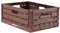 Bestlivings Stabile Faltbox im Holzdesign 40 x 30 x 16,3cm ( LxBxH ) Stapelbarer Faltbarer Einkaufskorb 16L - Robuste Klappkiste - Gemüsekiste Obstkiste