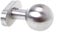 Aqbau® Türknauf drehbar, Kugel auf ovalrosette, Türknopf edelstahl, Knopfdrücker, Drehknauf tür, Kugelknopf Silber für Außen- & Innenbereich Türbeschlag