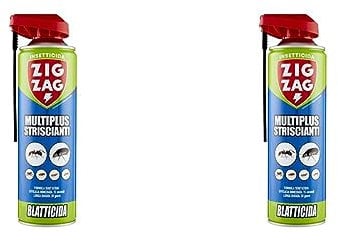Zig Zag, Formiche e Scarafaggi, Insetticida specifico per trattamenti terra muro, con valvola a doppia erogazione, formato 500 ml (Confezione da 2)