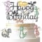 iPartyFun Dragon Birthday Cake Topper 4Pcs Dragon Themed Party Cake Toppers Dragon Birthday Party Decoration Fantasy Dragon Cake Picks for Dragon Knight Baby Shower Supplies