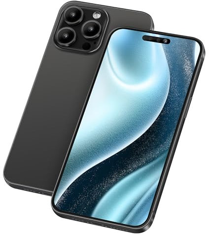 Perusha Gefälschte Telefon Modell [Ohne Logo] Dummy-Display Nicht funktionierende Replik Telefon Spielzeug für 15 Plus/Pro/Pro max (Für 15 Pro Schwarz Farbbildschirm)