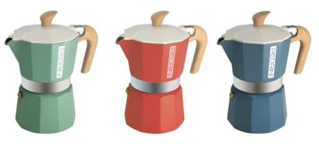 Pedrini Macchinetta Caffè Caffettiera Moka My Color 2024 1 Tazza 3 Colori
