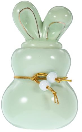 Teedose Kleines Häschen Süßes Glas Luftdicht Kaninchen Retro-Porzellan Küche Gefüllte Dosen Gläser Versiegelt Teedosen Pg Lebensmittelbehälter Mit Deckel Keramik