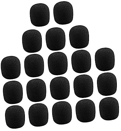 ifundom 40pcs Lapel Headset Mic Sponge Covers Mic Professional Microphone Windscreen for Recording Vlogging Laptop Microphone